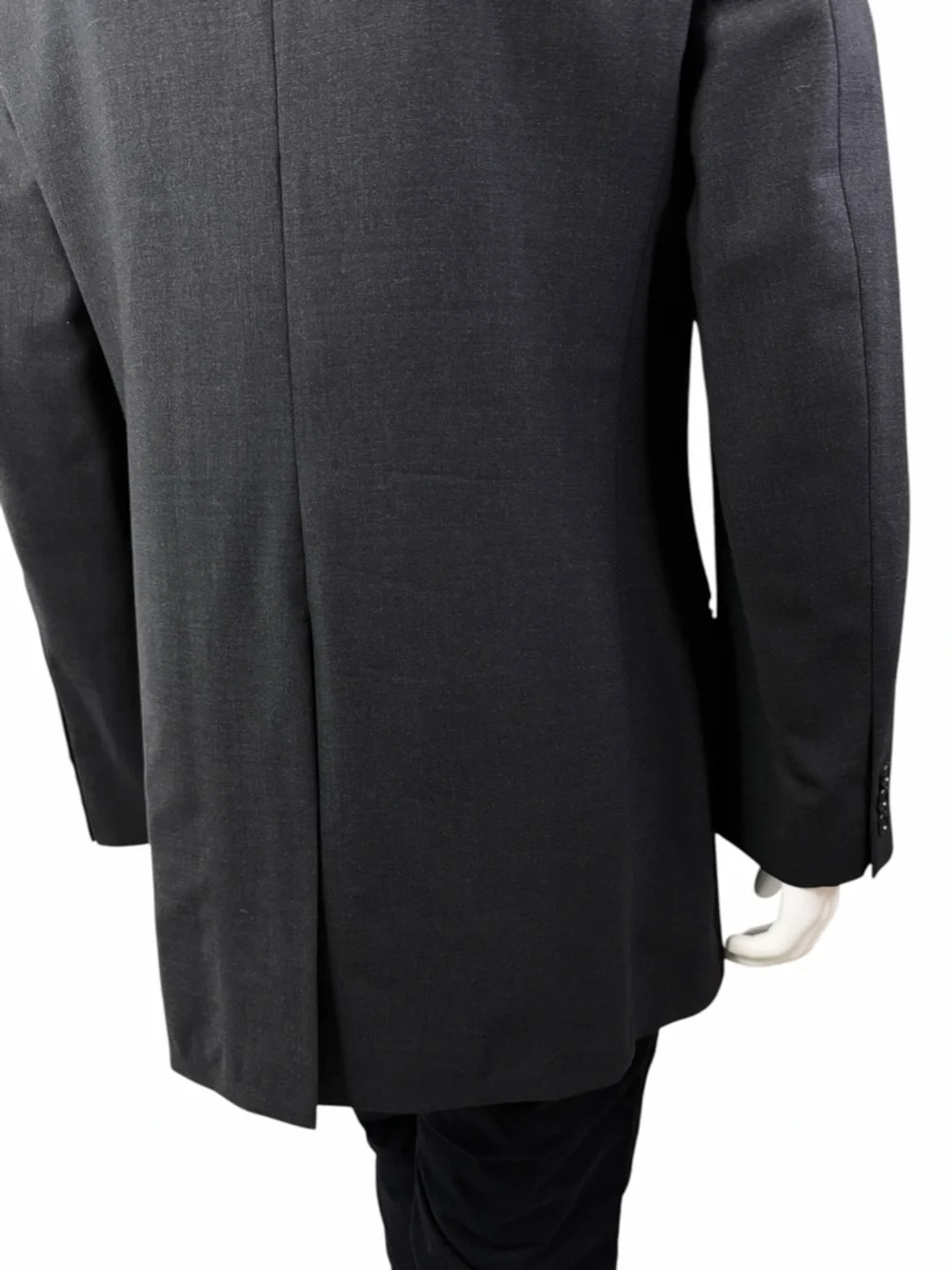 Brooks Brothers Brooksease Mens 42L Charcoal Grey Wool Stretch Blazer Jacket